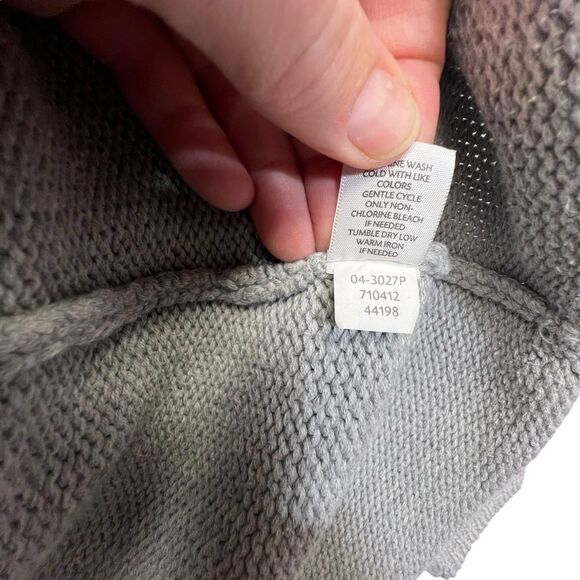 J. Jill Grey Knit Tunic Sweater Boat Neck S Petite- Measurements in pics - Picture 3 of 14